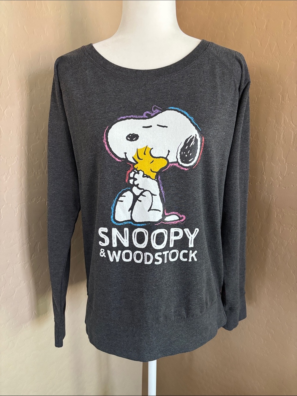 SNOOPY & WOODSTOCK 🩶🩷 Crew/Boatneck Sweatshirt